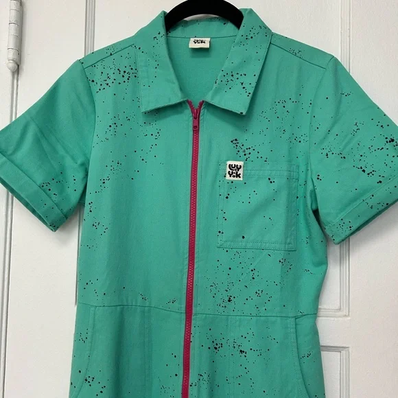 Lucy and Yak Ragan Jumpsuit boiler suit UK 8 US 4 - Picture 3 of 6